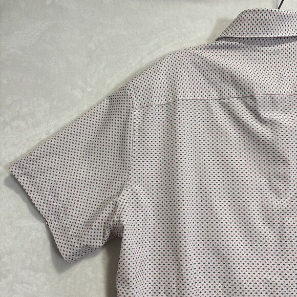 Mizzen+Main Shirt Men's Medium Trim Short Sleeve Leeward Performance Stretch - Picture 13 of 16